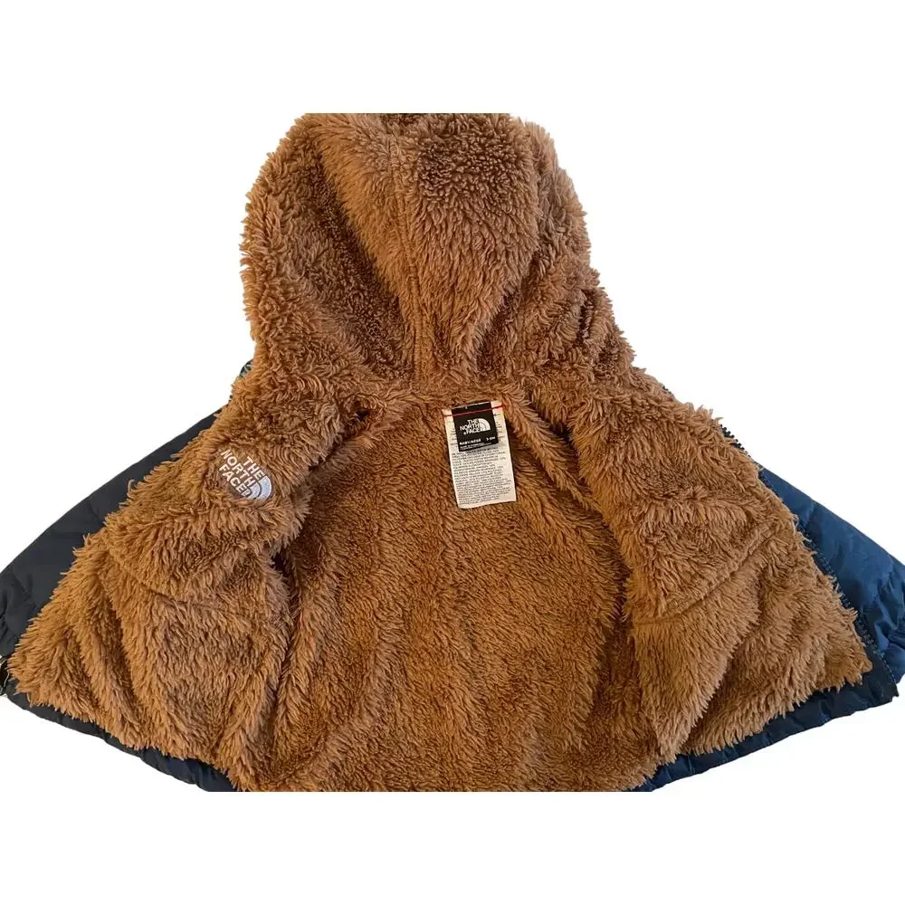 The North‎ Face Puffer Reversible Jacket Insulated Hooded Winter Mountain 3-6